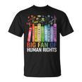 Book Flower Big Fan Of Human Rights Protest Feminist Quote T-Shirt