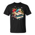 Book Flowers And Butterfly Beautiful Reading Reader T-Shirt