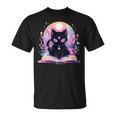 Book Lover Crystal Witchy Cute Cat Kawaii Pastel Goth T-Shirt Book Lover Crystal Witchy Cute Cat Kawaii Pastel Goth T-Shirt