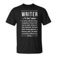 Book Lovers & Writer Co -Adults Fun Writer Noun Definition Cotton Blend Short Sleeve T-Shirt Book Lovers & Writer Co -Adults Fun Writer Noun Definition Cotton Blend Short Sleeve T-Shirt