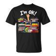 Book Lovers Bookworm Book Nerd I'm Ok T-Shirt