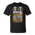 Book Nerd Books Reader Writer Student Teacher Reading Author T-Shirt