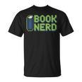 Book Nerd Pixel Retro Reading Bibliophile Gamer T-Shirt