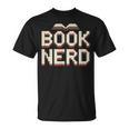 Book Nerd Retro Pixel Reading Librarian Aesthetic T-Shirt