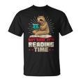 Book Reader Sloth Bookworm Reading Book Club T-Shirt