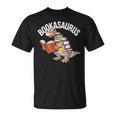 Book Reading Dinosaur T-Rex Dino Bookworm T-Shirt