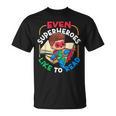 Book Reading Superheroes Like To Read T-Shirt