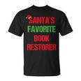 Book Restorer Pajama Christmas T-Shirt Book Restorer Pajama Christmas T-Shirt