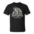 Book Wyrm Fantasy Creature Reading Mythical Art T-Shirt