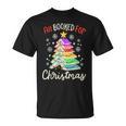 All Booked For Christmas Book Lovers Xmas Tree Women T-Shirt