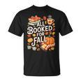 All Booked For Fall Cute Book Lover Autumn Reading Bookish T-Shirt