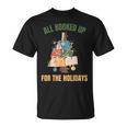 All Booked Up For The Holidays Reading Book Lover Xmas T-Shirt All Booked Up For The Holidays Reading Book Lover Xmas T-Shirt