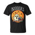 Books Ghost Boooks Halloween Reading Librarian Teacher Book T-Shirt