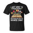 Books And My Hognose Snake Owner Hognose Snake Lover T-Shirt
