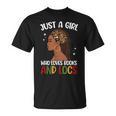 Books And Locs Loc'd Dreadlocs Locd Hair T-Shirt