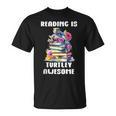 Books Reading Is Fun Turtely Awesome Sea Turtle Reading Book T-Shirt Books Reading Is Fun Turtely Awesome Sea Turtle Reading Book T-Shirt
