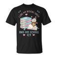 I Like My Books Spicy And My Coffee ICY Shirt Bookworm T-Shirt