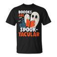 Books Are Spook-Tacular Halloween Bookworm Book Reading T-Shirt Books Are Spook-Tacular Halloween Bookworm Book Reading T-Shirt