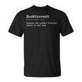 Booktrovert Definition Pun Book Lovers Bookworm Humor T-Shirt Booktrovert Definition Pun Book Lovers Bookworm Humor T-Shirt