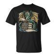 Bookworm Dragons Reading Book Dragons And Books T-Shirt