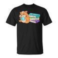 Bookworm Reading Hamster Books T-Shirt