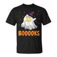Booooks Funny Halloween Cute Ghost Book Reading T-Shirt Booooks Funny Halloween Cute Ghost Book Reading T-Shirt