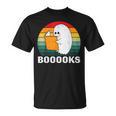 Booooks Funny Halloween Ghost Books For Bookworm Readers T-Shirt Booooks Funny Halloween Ghost Books For Bookworm Readers T-Shirt