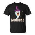 Booooks Halloween Shirts Cute Ghost Book Teacher Reading For Men Women Kids T-Shirt