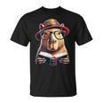 Capybara Bookworm Rodent Reading a Book T-Shirt