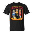 Caring For Your Evil Cat Retro Dark Humor Book Cover T-Shirt Caring For Your Evil Cat Retro Dark Humor Book Cover T-Shirt