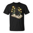 Cat On Book Flowers Cute Kitten Kitty Women Girls Kids T-Shirt Cat On Book Flowers Cute Kitten Kitty Women Girls Kids T-Shirt