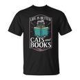 Cat Read Book Reader Reading Librarian T-Shirt