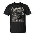 Cat Witch Salem Book Club Reading Halloween Book Lover T-Shirt Cat Witch Salem Book Club Reading Halloween Book Lover T-Shirt
