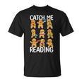 Catch Me Reading Christmas Gingerbread Man Teacher Book T-Shirt