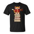 Cats And Reading Books Literature T-Shirt