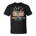 Chapter 12 Years Old 12th Birthday Butterfly Bow Book Lover T-Shirt