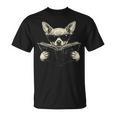 Chihuahua Reading Book Sunglasses Vintage Graphic T-Shirt