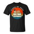 Class Of 2027 Meme Sloth Graduation Cap Sleeping On Books T-Shirt