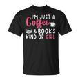Coffee Lover Saying For Women Book Reading Club Librarian T-Shirt