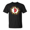 Comic Book Style Monogram Letter D For Boys Girls Women Men T-Shirt Comic Book Style Monogram Letter D For Boys Girls Women Men T-Shirt