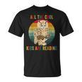 All The Cool Kids Are Reading Owl Glasses Book Retro Vintage T-Shirt All The Cool Kids Are Reading Owl Glasses Book Retro Vintage T-Shirt