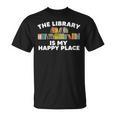 Cool Library Art For Men Women Bookworm Librarian Book Lover T-Shirt