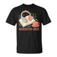 Cute Audiobook Girl Aesthetic Book & Tea Love T-Shirt Cute Audiobook Girl Aesthetic Book & Tea Love T-Shirt