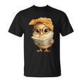 Cute Chick Reading Book Bandana T-Shirt