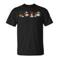 Cute Dachshund Book Reading Wiener Dog Bookish Librarian T-Shirt
