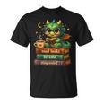 Cute Dragon Read Books Be Kind Stay Weird Fantasy Lovers T-Shirt