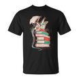 Cute Dragon Reading Cat Books Dragon T-Shirt Cute Dragon Reading Cat Books Dragon T-Shirt