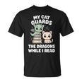 Cute Fantasy Book Reader Apparel Cat Dragon Bookish Magic T-Shirt Cute Fantasy Book Reader Apparel Cat Dragon Bookish Magic T-Shirt