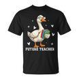 Cute Goose I Love Future Teacher Reading Books T-Shirt