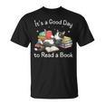 Cute It's a Good Day To Read a Book Cat Bookworm T-Shirt Cute It's a Good Day To Read a Book Cat Bookworm T-Shirt